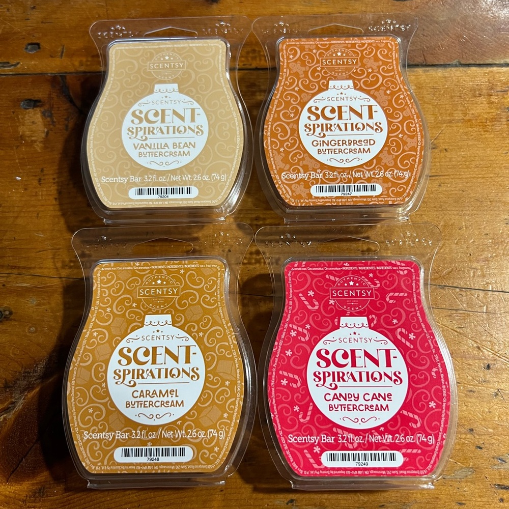 Scentsy Scent-spirations Scentspirations 4 Bar Wax Set